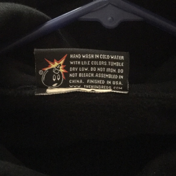 The Hundreds Bar Logo Black Hoodie Sweater Small - Picture 4 of 5